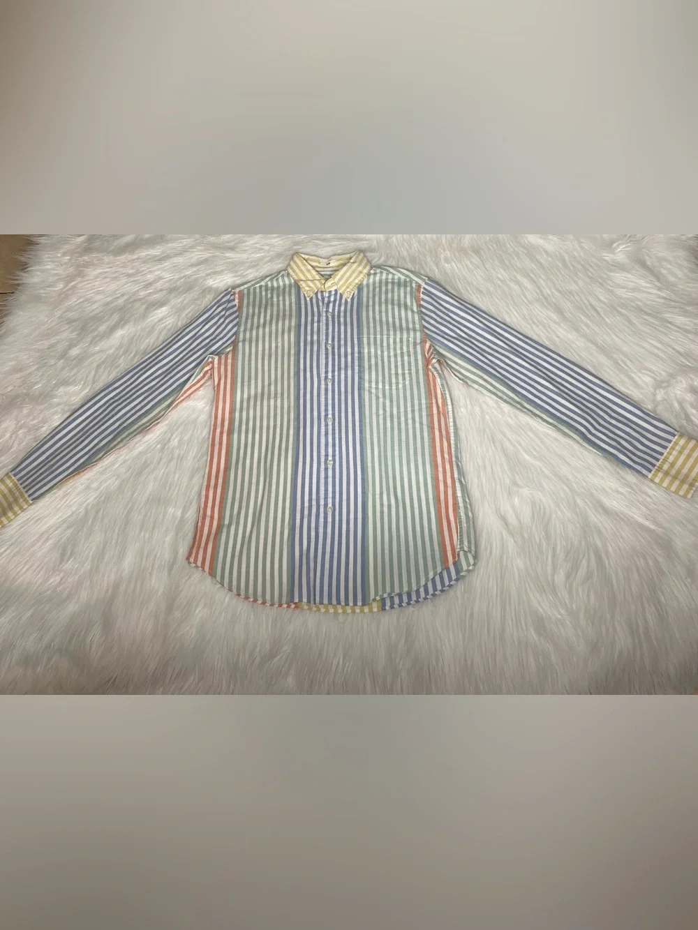 J. Crew Multistripe Pastel Button-Down Shirt